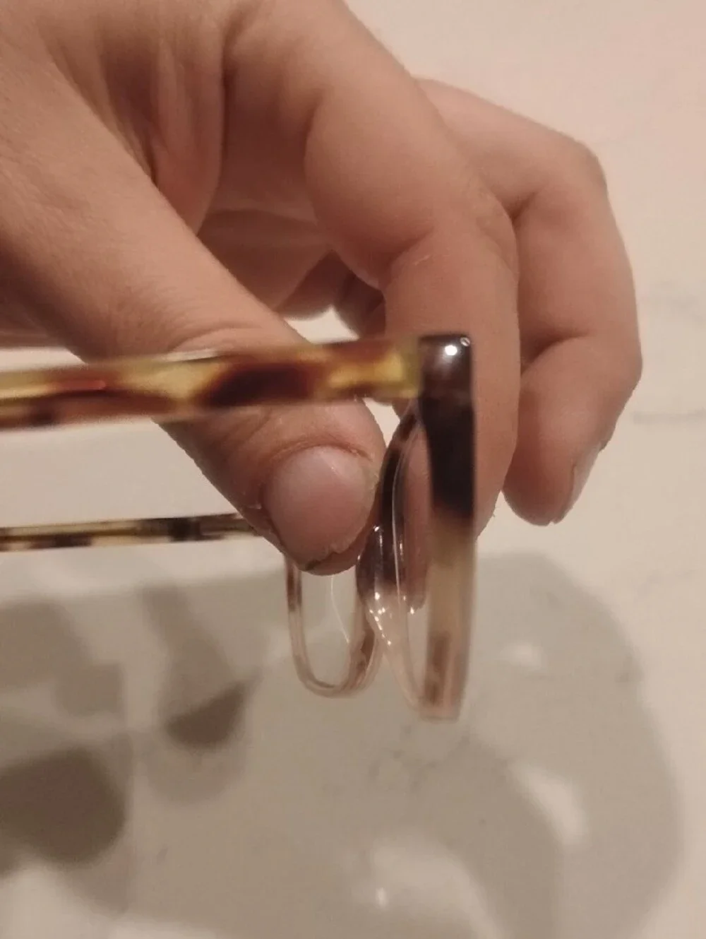Lucky Brand Tortoiseshell Square Frame Glasses - Peach And Brown